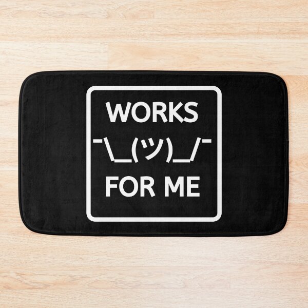 Item preview, Emoji Shrug Works For Me White designed and sold by SpiffyD.