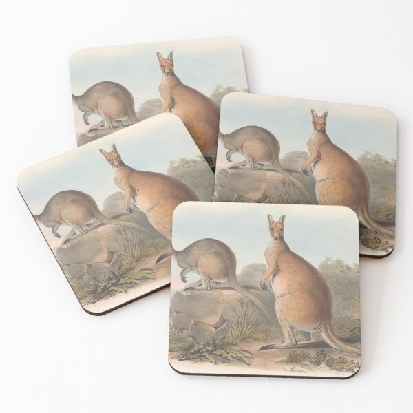 Artikelvorschau, Kangaroos illustration Australian animals series entworfen und verkauft von Vintage Designs +.
