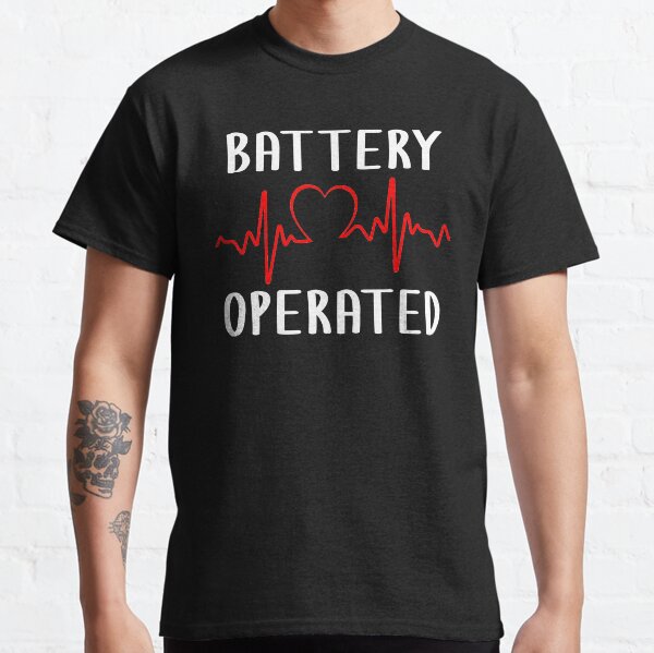 Battery Operated Heartbeat Pace Maker Living With an Implantable Cardioverter Defibrillator Classic T-Shirt