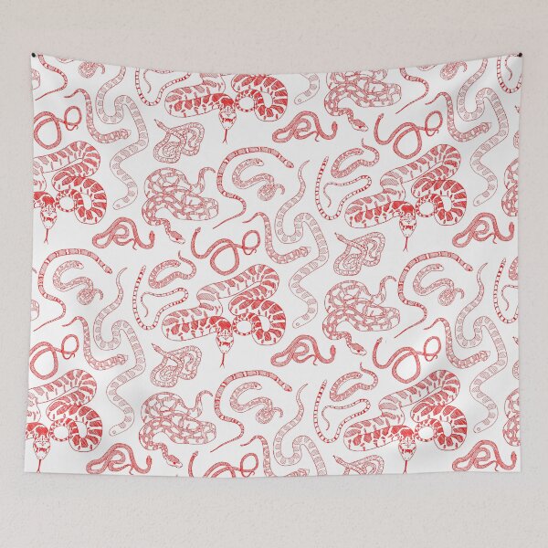 Item preview, Big Red Ink Household Snake Pattern designed and sold by wedew3.