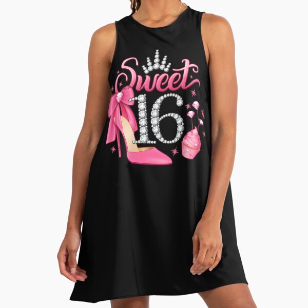size 16 birthday dress A-line Sequins Sweet 16 Birthday Dress Layered Skirt Popular Homecomin –  Simplepromdress