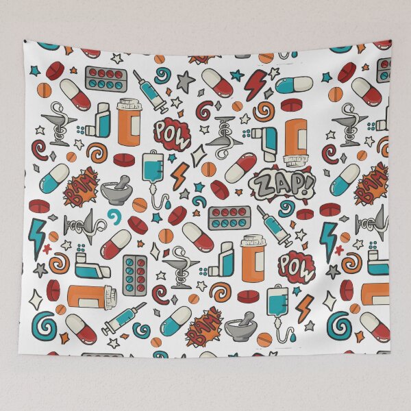 Item preview, Pharmacy Superhero designed and sold by Elizabeth Rayes.