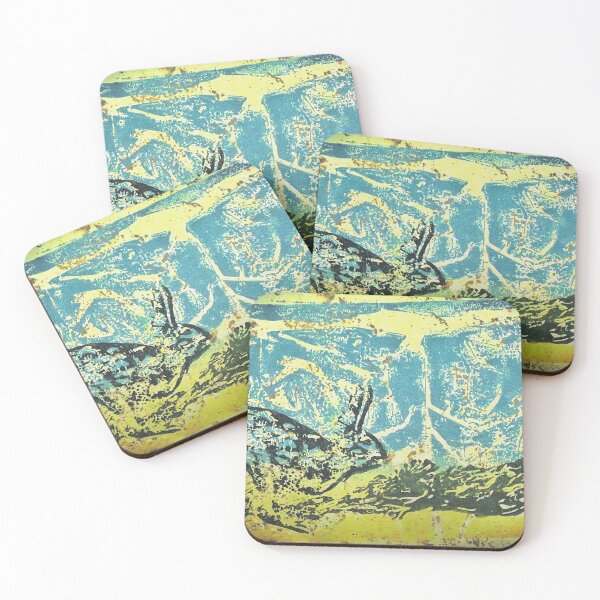 Item preview, Ghost Hares on Stone designed and sold by garagesandals.