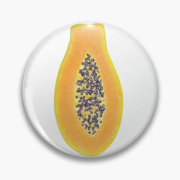 Item preview, Half Papaya - Dibujo a lápiz de color designed and sold by MikkiDashDesign.