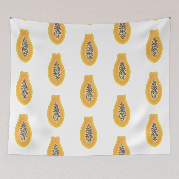 Item preview, Half Papaya - Coloured Pencil Drawing designed and sold by MikkiDashDesign.