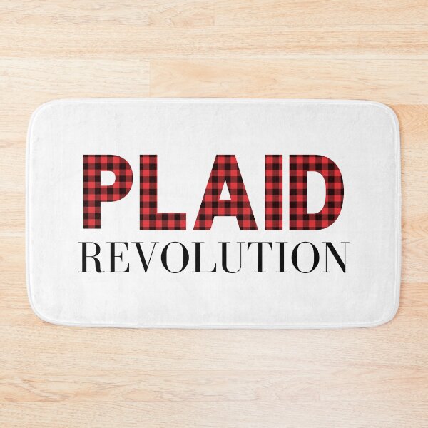 Item preview, Plaid Revolution in Red and Black Buffalo Check Plaid designed and sold by HappyPeeps.