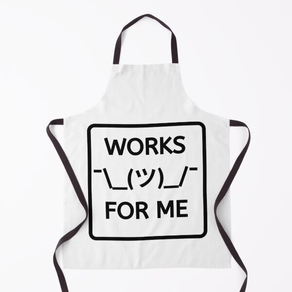 Item preview, Emoji Shrug Works For Me Black designed and sold by SpiffyD.