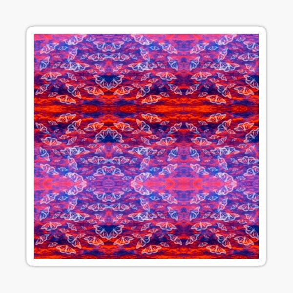 Super Butterfly Sunset - Macro Sticker