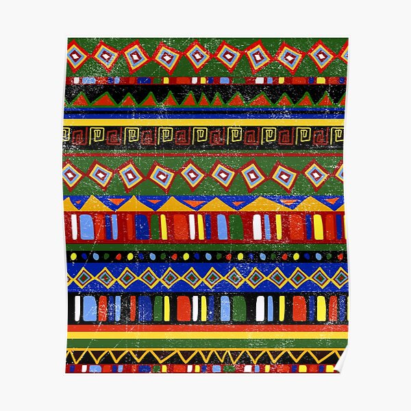 Black History Month Colourful African Style Poster