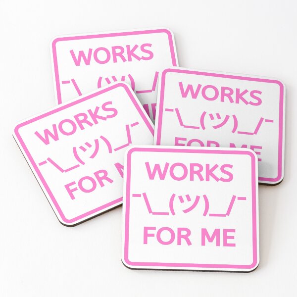 Item preview, Emoji Shrug Works For Me Pink designed and sold by SpiffyD.