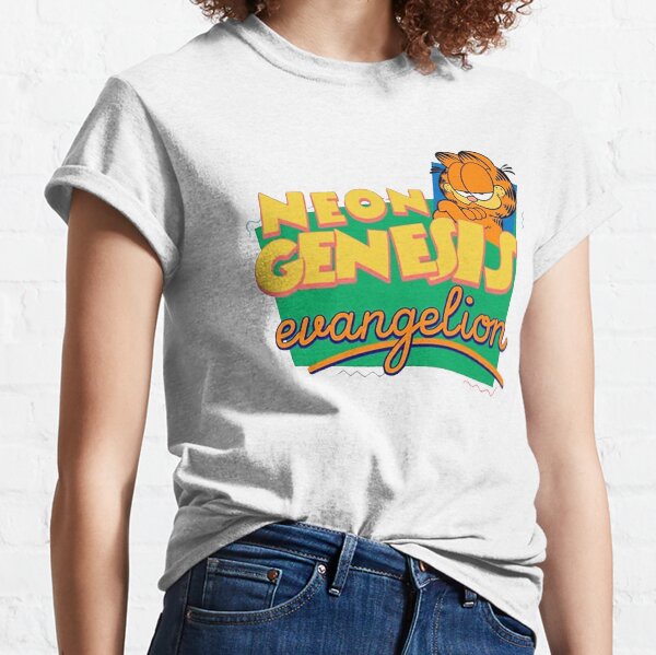 Neon Genesis Evangelion Garfield T-shirt classique