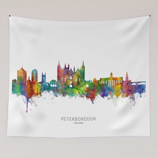 Item preview, Peterborough England Skyline designed and sold by ArtPrints.