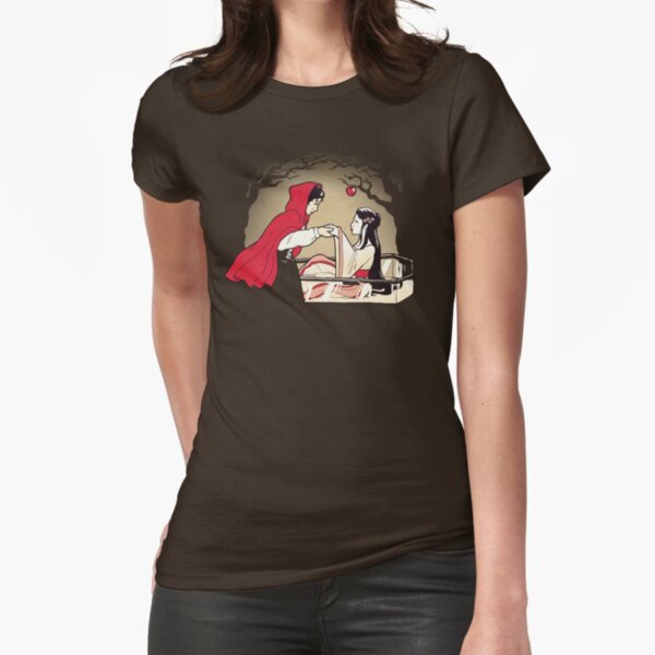 Red Riding Hood and Snow White Fitted T-Shirt