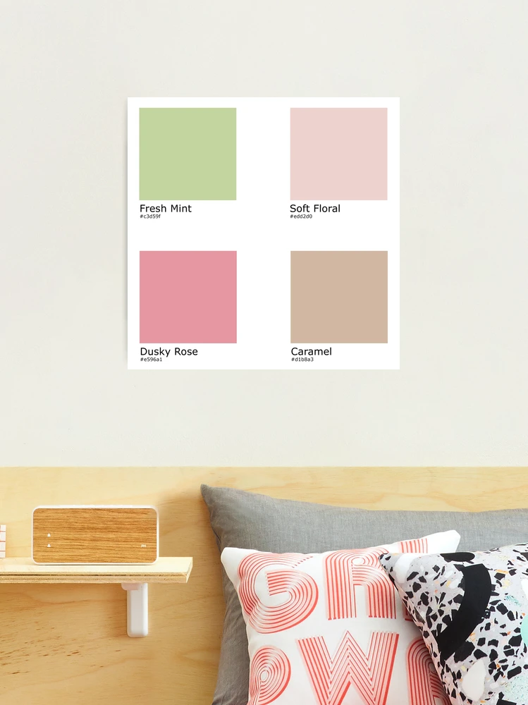 Fresh spring color palette color swatch  Canvas Print for Sale by