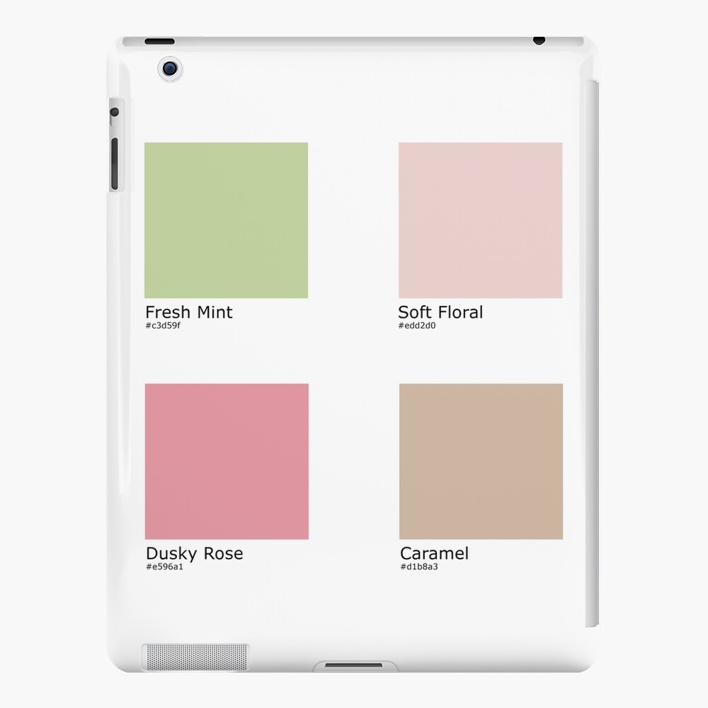 Fresh spring color palette color swatch  Canvas Print for Sale by