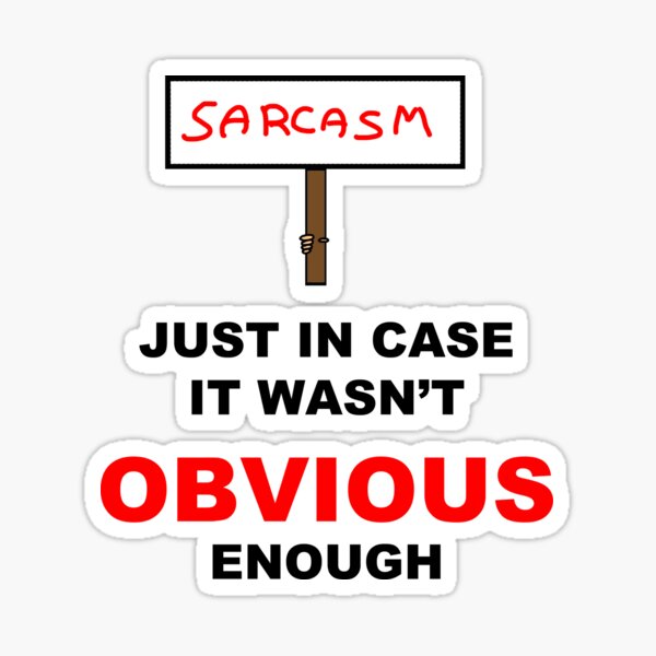 Signo de sarcasmo Pegatina