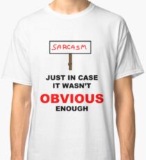 Camiseta clásica Signo de sarcasmo