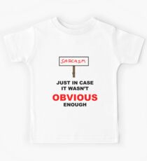 Sarkasmus Zeichen Kinder T-Shirt