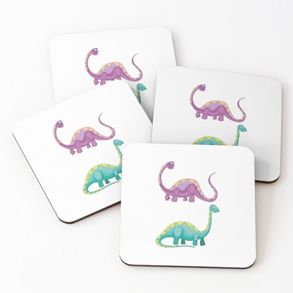 Item preview, Long Neck Dino Stickers & Magnets Two Dinosaur enjoying Nature In Jurrassic Park. Masks designed and sold by ART-SOUF.