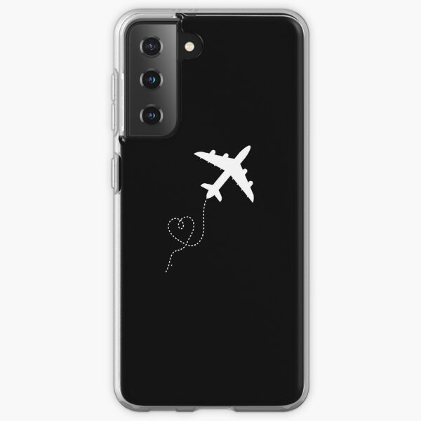 airplane heartbeat pilot flying Samsung Galaxy Soft Case