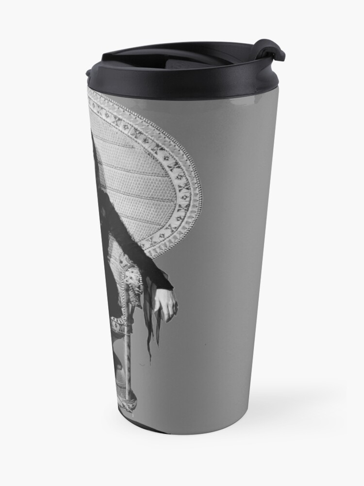 Alternate view of Morticia Addams Travel Coffee Mug