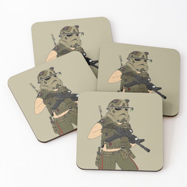 Item preview, hot military girl with a sci fi helmet and a gun. designed and sold by JJadx.