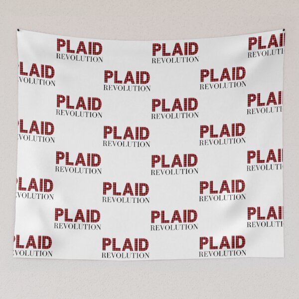 Item preview, Plaid Revolution in Red and Black Buffalo Check Plaid designed and sold by HappyPeeps.
