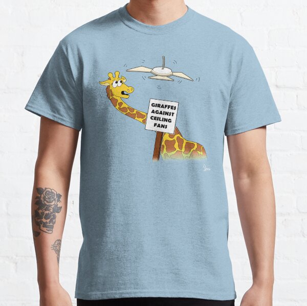 Giraffes Against Ceiling Fans Classic T-Shirt