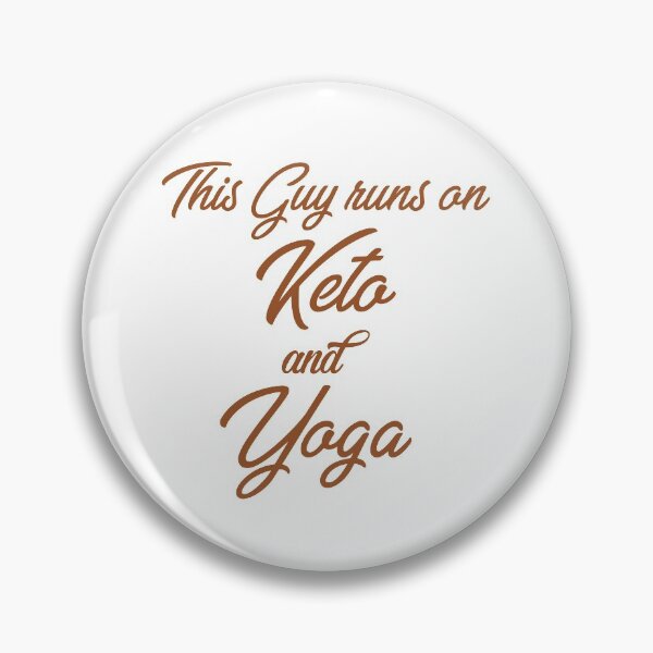 Item preview, This Guy runs on Keto and Yoga designed and sold by KetoLove.