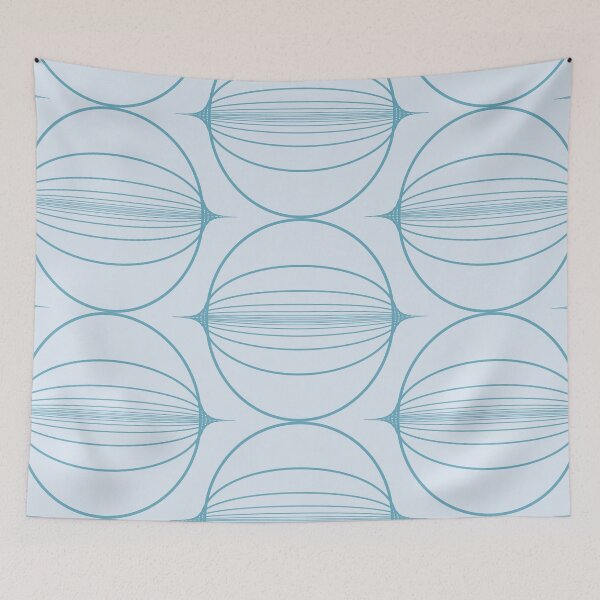 Item preview, Abstract pattern made with circles on the light blue background designed and sold by Victoria Riabov.