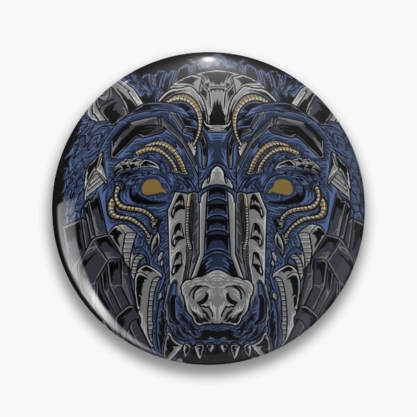 Item preview, GRIZZLY BEAR MECHA HEAD designed and sold by mazyoy.