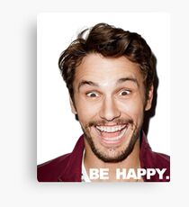 BE HAPPY. Canvas Print