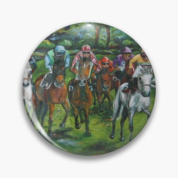 Item preview, Final curve in horse racing designed and sold by kerstinbroocks.