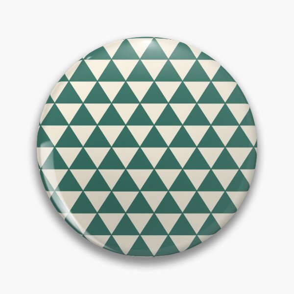 Item preview, Japanese Uroko Geometric Triangle Green and White designed and sold by koovoxdogs.