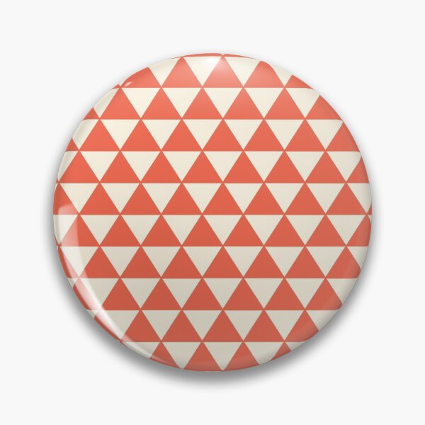 Item preview, Japanese Uroko Geometric Triangle Orange and White designed and sold by koovoxdogs.