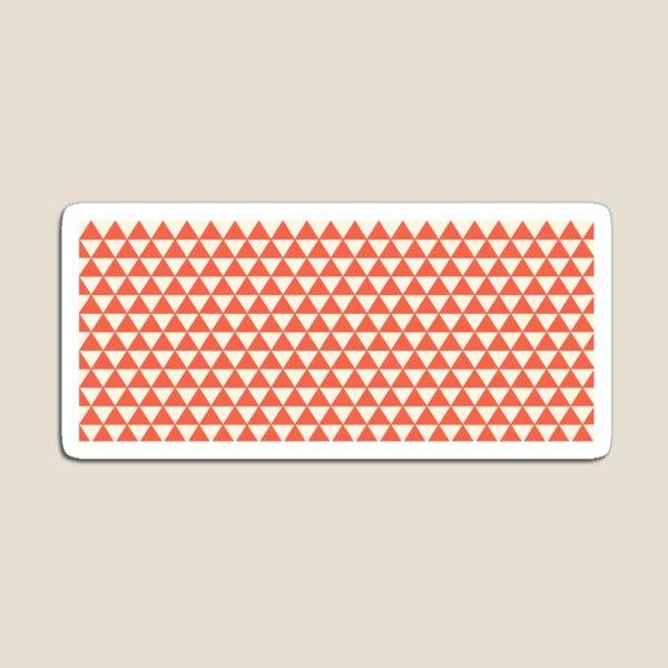 Item preview, Japanese Uroko Geometric Triangle Orange and White designed and sold by koovoxdogs.