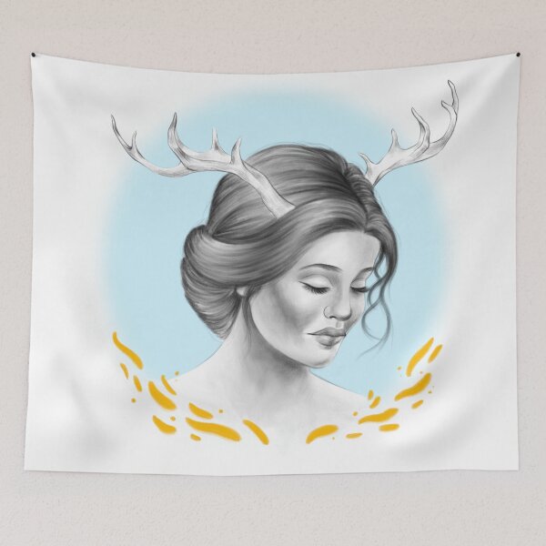 Item preview, Deer woman designed and sold by beatrizcote.