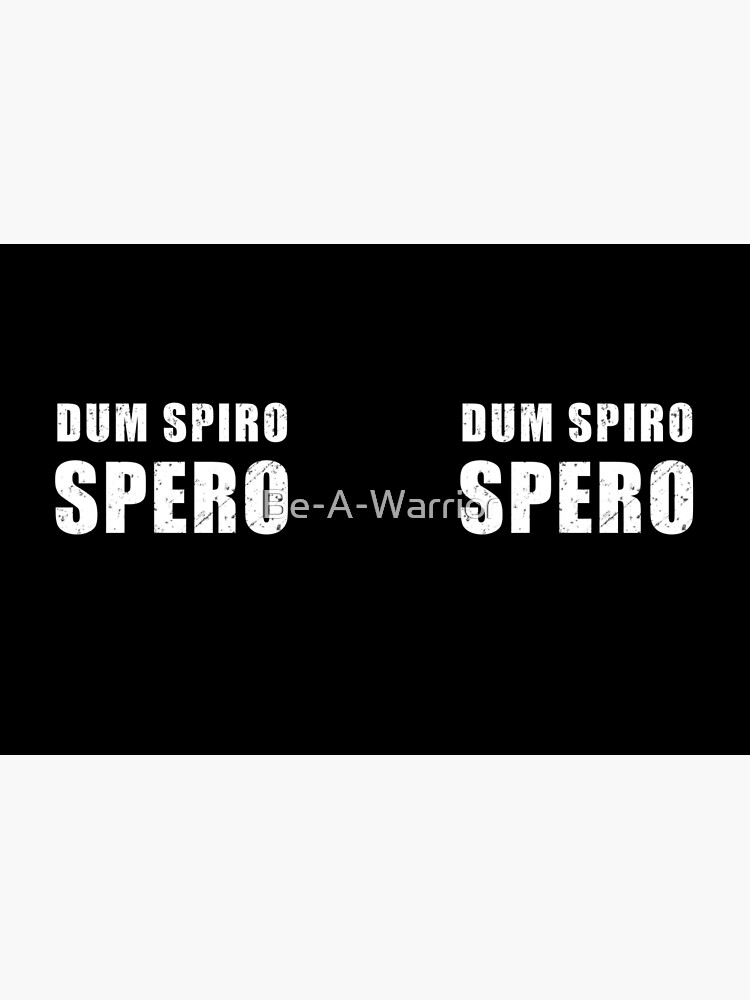 Dum Spiro Spero - Latin phrase meaning While I Breathe, I Hope Hardcover  Journal for Sale by Be-A-Warrior