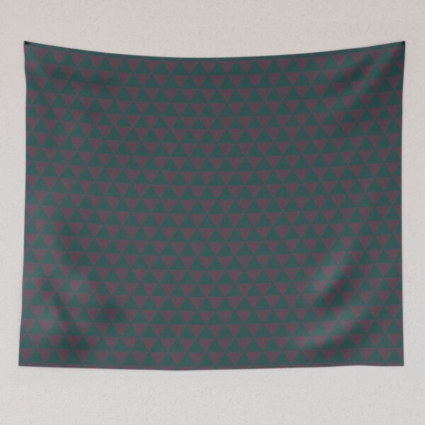 Item preview, Japanese Uroko Geometric Triangle Blue and Mauve designed and sold by koovoxdogs.