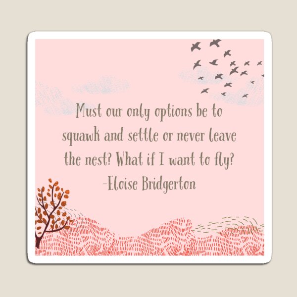 Aperçu de l'œuvre Citation d'Eloise Bridgerton créée et vendue par WildMoonStore.