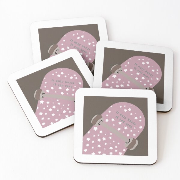 Item preview, It only hurts if u care Skateboard  designed and sold by Dreamy-joo.
