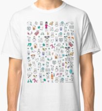 Buntes Haustier-Rettungs-Mosaik Classic T-Shirt