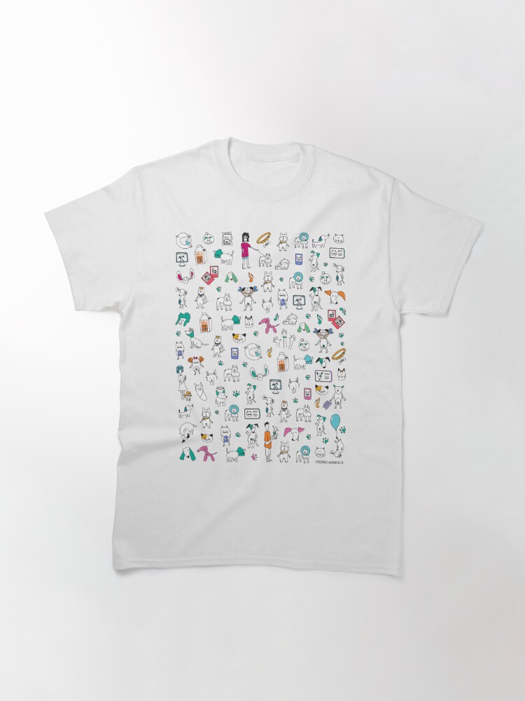 Alternate view of Colorful Pet Rescue Mosaic Classic T-Shirt