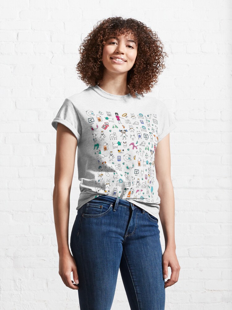 Alternate view of Colorful Pet Rescue Mosaic Classic T-Shirt