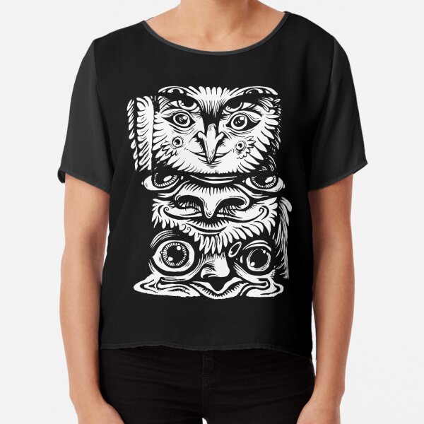 Strange Totem Chiffon Top