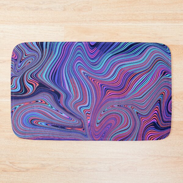 Item preview, illusion blue, purple and pink paint swirl marbling designed and sold by The Red Shop.