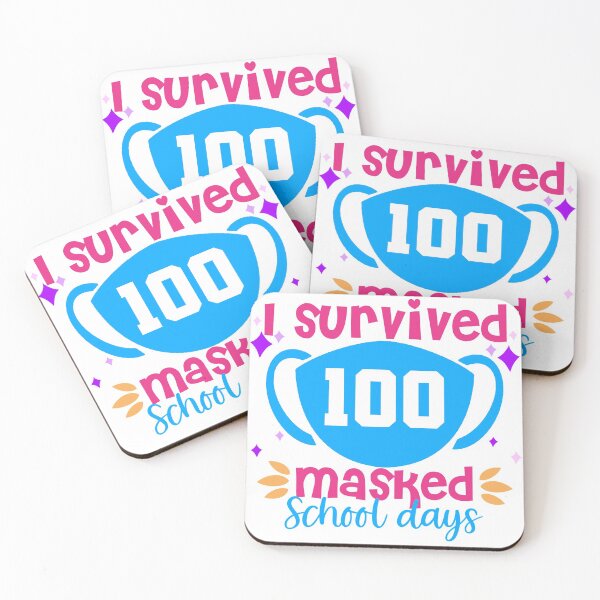 Item preview, I Survived 100 Masked School day , I survived 100 days, 100 days of School , Mask 100 days , Teacher designed and sold by Mixture-DESIGN.