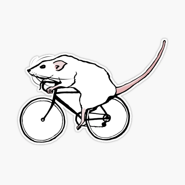 Deadlift Rat Sticker for Sale by teaandink