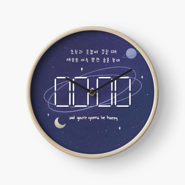 防弾少年団(BTS) - BTS 오’늘 ACRYLIC CLOCK BTS] - Acrylic Clock 2018 BTS Exhibition '오, 늘' Official