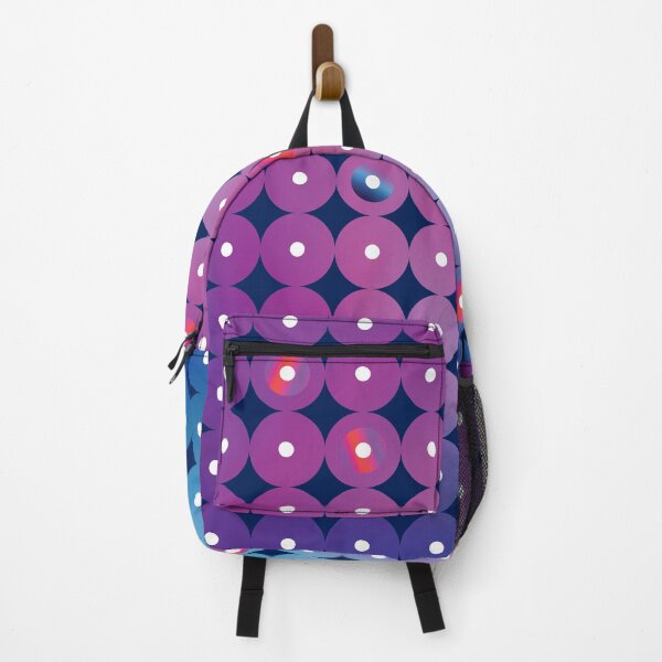 Item preview, Abstract futuristic circles in blue, pink and fuchcia designed and sold by IngaDesign.